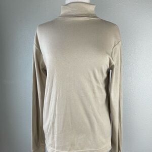 NWT Passports Tan Turtle Neck Size S